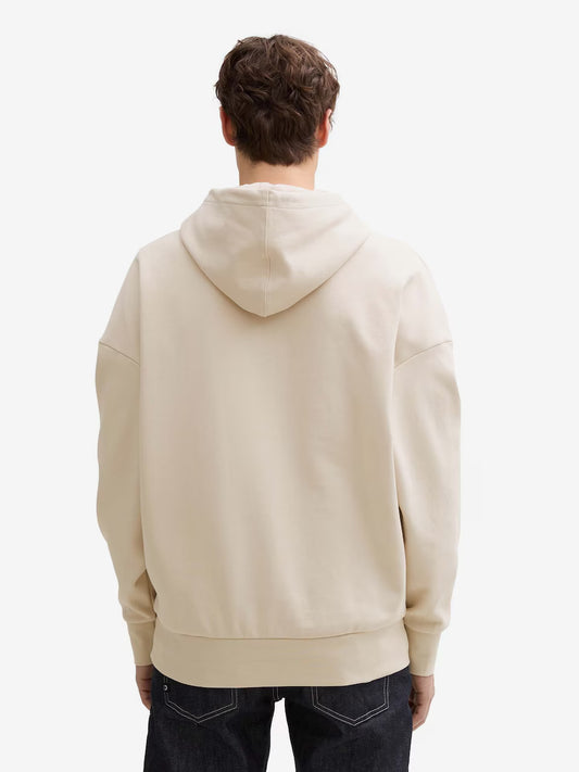 TOM TAILOR DENIM Sweatshirt mit Kapuze – Beige