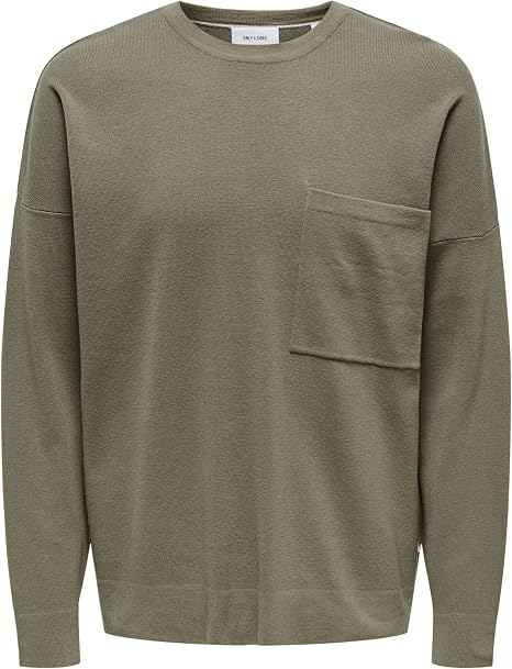 ONLY & SONS Onslamai Strickpullover mit Brusttasche