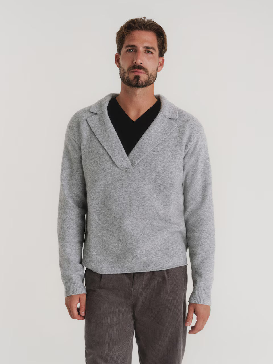 TRAPP Pullover "Graumeliert"