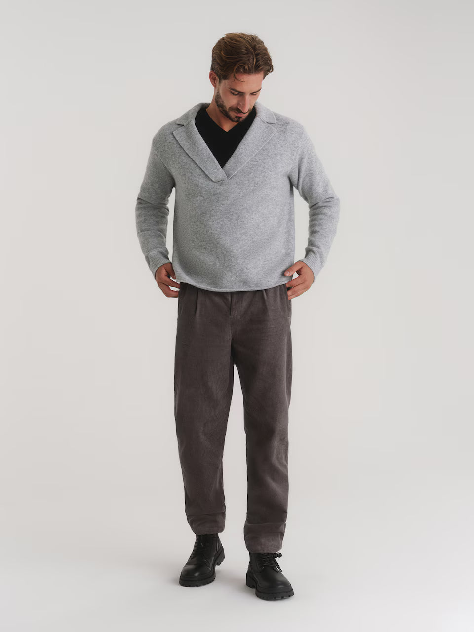 TRAPP Pullover "Graumeliert"