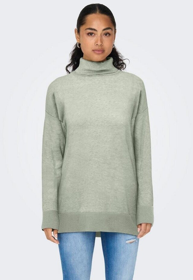 ONLY ONMIBI Rollkragenpullover – Smoke Green