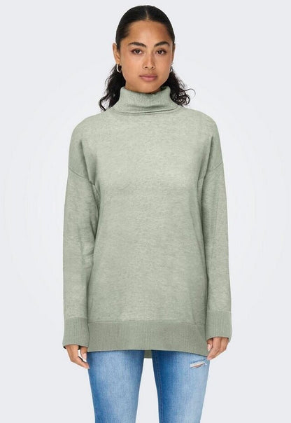 ONLY ONMIBI Rollkragenpullover – Smoke Green